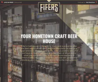 Fiferscrafthouse.com(Seafood Restaurant in Pasadena MD) Screenshot