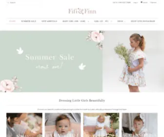 Fifiandfinn.co.uk(Spanish Baby Clothes & Traditional Baby Clothes) Screenshot