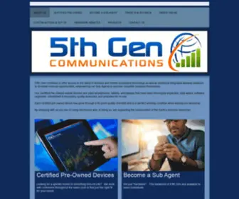 Fifth-Gen.com(5th generation communications) Screenshot