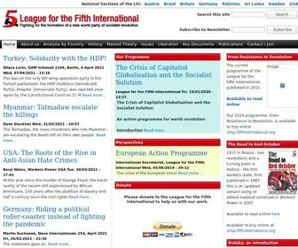Fifthinternational.org(League for the Fifth International) Screenshot