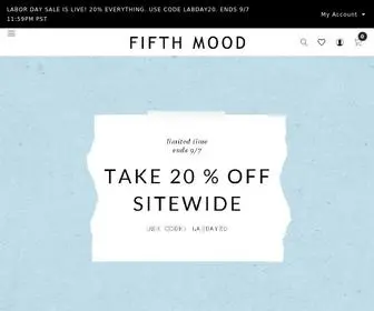 Fifthmood.com(We put together a line of modern and trendy home decor pieces that can be displayed in any way) Screenshot