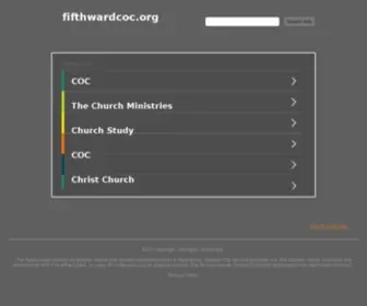 Fifthwardcoc.org(Fifth Ward Church of Christ) Screenshot