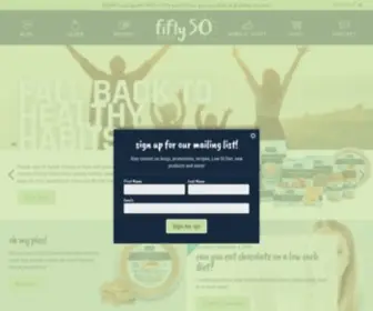 Fifty50Foods.com(Fifty 50 Foods) Screenshot
