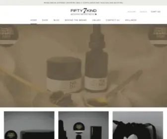 Fifty7Kind.com(High-Performance, Luxury, Artisan, Exceptional Skin Health Care) Screenshot