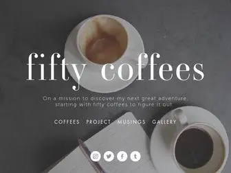 Fiftycoffees.com(Lindsay Ratowsky) Screenshot