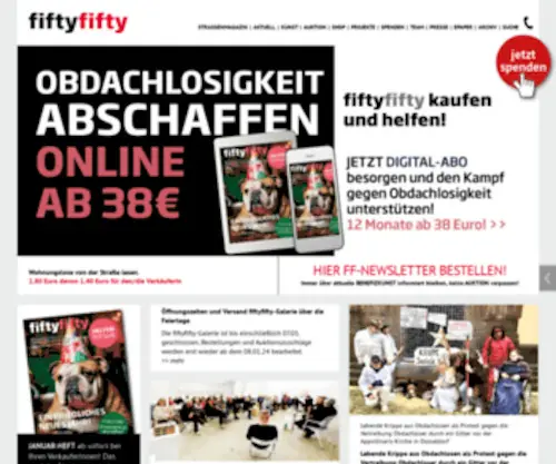 FiftyFifty-Galerie.de(FiftyFifty Galerie) Screenshot
