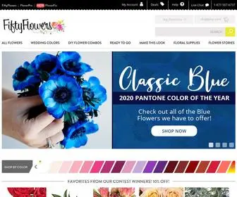 Fiftyflowers.com(DIY Wedding Flowers Shop Wholesale) Screenshot