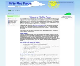 Fiftyplusforum.co.uk(Fifty Plus Forum) Screenshot
