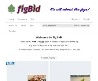 Figbid.com(Online Auctions of Fig Trees) Screenshot