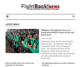 Fightbacknews.org(We exist to build the people's struggle. Our reporting) Screenshot
