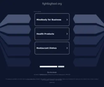 Fightbigfood.org(Restaurant Finder) Screenshot