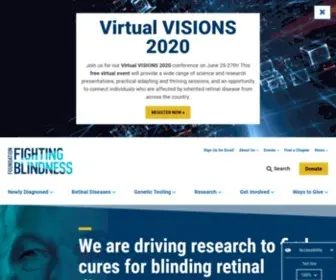 Fightblindness.org(The urgent mission of the Foundation Fighting Blindness) Screenshot