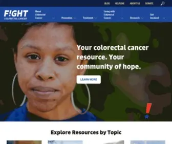 Fightcolorectalcancer.org(Fight Colorectal Cancer) Screenshot