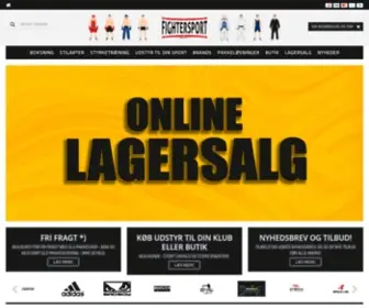 Fightersport.dk(Danmarks førende indenfor boksning) Screenshot