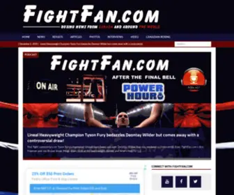 Fightfan.com(Boxing News from Canada and Around the World) Screenshot