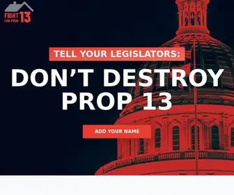 Fightforprop13.org(Fight for Prop 13) Screenshot