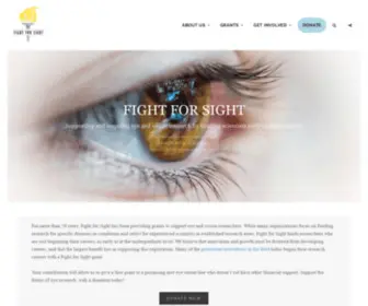 Fightforsight.org(Fight for Sight) Screenshot