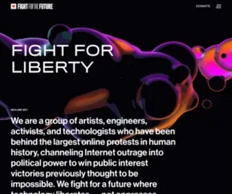 Fightforthefuture.org(Fight for the Future) Screenshot