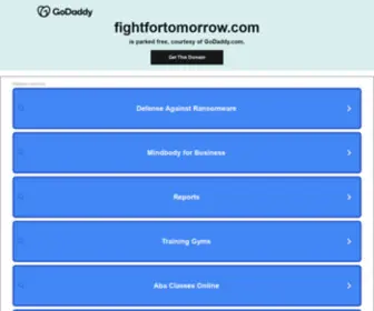 Fightfortomorrow.com(Fight for Tomorrow) Screenshot