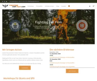 Fightingforfilm.com(Schaffen Sie authentische und packende Action mit Fighting for Film) Screenshot