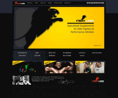 Fightlabs.com(FightLabs Specialized Supplements for the Elite) Screenshot