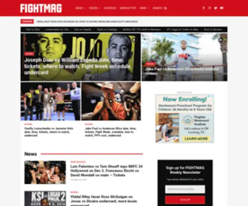 Fightmag.com(Fight news) Screenshot