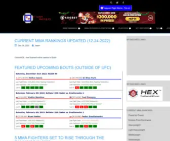 Fightmatrix.com(MMA Rankings) Screenshot