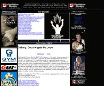 Fightnews.ca(Canadian Boxing News) Screenshot