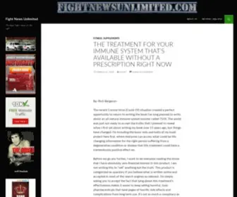 Fightnewsunlimited.com(Fight News Unlimited) Screenshot