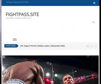 Fightpass.site(Your Best Combat Sports Site) Screenshot