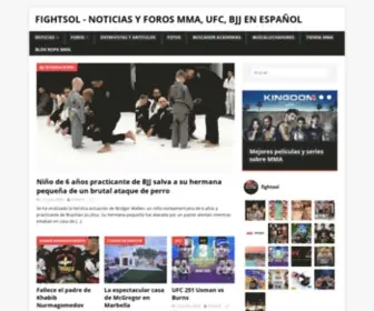 Fightsol.com(Noticias y foros MMA) Screenshot