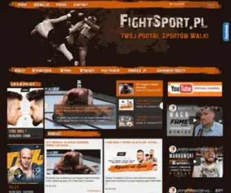 Fightsport.pl(MMA, UFC, Muay Thai, Boks, BJJ, KSW) Screenshot