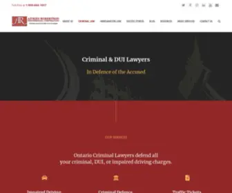 Fightthecharges.com(Ontario Criminal Lawyers) Screenshot