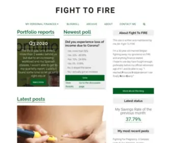 Fighttofire.com(Fight To FIRE) Screenshot