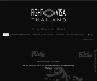 Fightvisathailand.com(Muay Thai Visa Pattaya) Screenshot