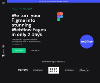 Figmawebflow.com(Figma to Webflow) Screenshot