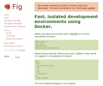 Fig.sh(Fast, isolated development environments using Docker) Screenshot