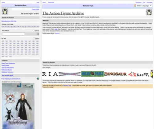 Figure-Archive.net(The Action Figure Archive) Screenshot