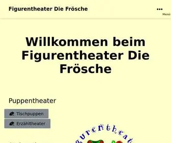 Figurentheater-Diefroesche.de(Willkommen beim Figurentheater Die Frösche) Screenshot