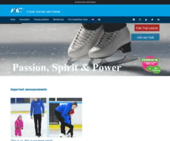 Figureskatingamsterdam.com(Figure Skating Amsterdam) Screenshot