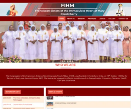 Fihm.org(Franciscan Sisters Of The Immaculate Heart Of Mary) Screenshot