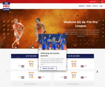 Fihproleague.nl(FIH Pro League) Screenshot