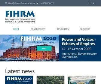 Fihrm.org(Federation of International Human Rights Museums) Screenshot