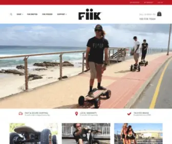 Fiik.com(Electric Skateboards since 2010 Fiik Electric Skateboards) Screenshot