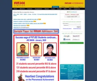 Fiitjeehyd.com(FIITJEE Hyderabad) Screenshot