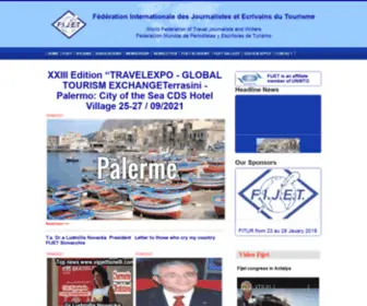 Fijet.net(Fédération Internationale des Journalistes et Ecrivains du Tourisme) Screenshot