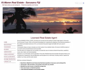 Fijiland.com(Ki-Maren Real Estate in Savusavu Fiji) Screenshot