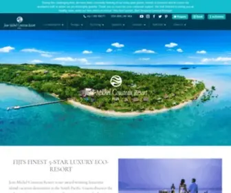 Fijiresort.com(Jean-Michel Cousteau Resort) Screenshot