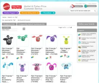 Fijitfriends.com(Mattel and Fisher) Screenshot