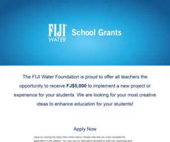 Fijiwaterfoundation.com(FIJI Water School Grants) Screenshot